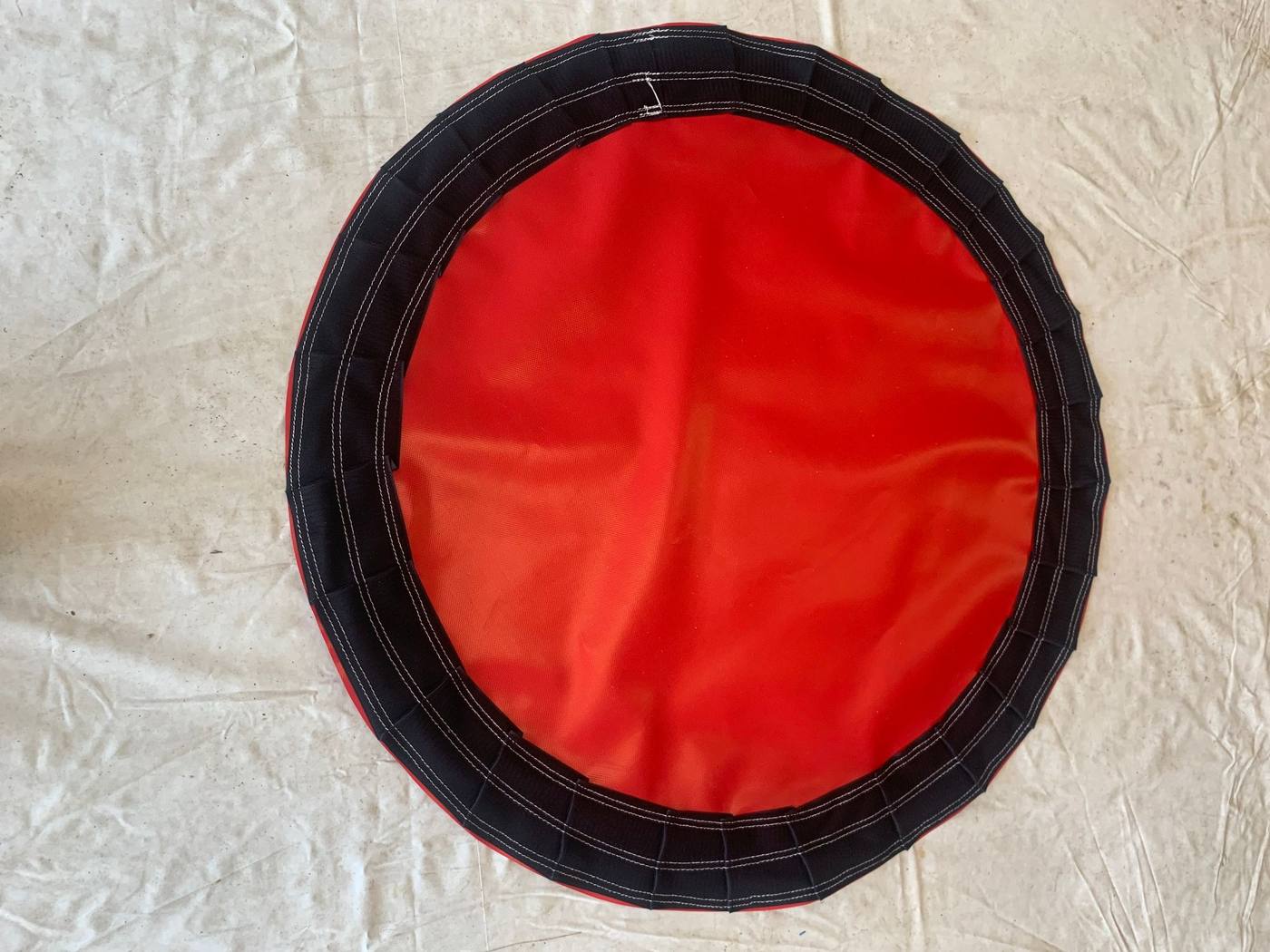 Real example of custom-built specialty inflatable cover by Stitches For Bounces